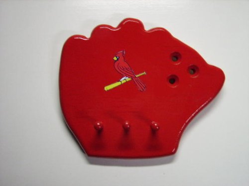 ST. LOUIS CARDINALS GLOVE WALL KEY HANGER