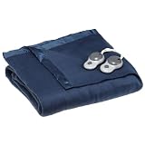 Sunbeam Royal Nights Heated Blanket, Queen, Navy