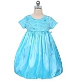 Sweet Kids Baby Girl Aqua Flower Girl Dress 6-12M Sweet Kids Baby Girl Aqua Flower Girl Dress 6-12M