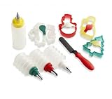 from Kuhn Rikon of Switzerland Kuhn Rikon Christmas Cookie Cutter and Decorating Set Model 23700