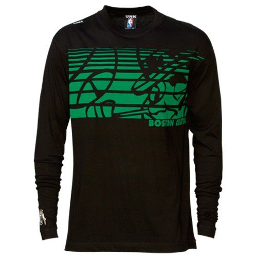 Boston Celtics Black Mascot Graphic Long Sleeve T-shirt