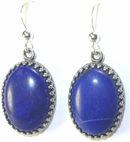Lapis Lazuli 18mm by 13mm Oval Earrings