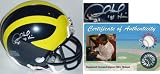 Desmond Howard Signed Michigan Mini Helmet w/Heisman'91