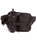 from Mil-Tec Waist Bag Hip Pack Utility Pouch with Canteen Hiking Trekking Camping Travel Black