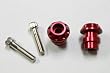 Swingarm Stand Spools - 10mm - Red - Kawasaki ZX6R ZX6 636, ZX9R ZX9, ZX10R ZX10, ZX12R ZX12, ZX14R ZX14, ZZR 1200, 600, 900, Ninja