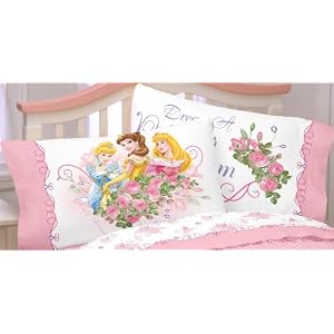 Disney Princess Rose Garden Dreams Standard Pillowcase: 