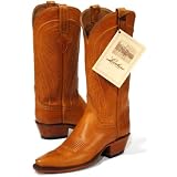 Lucchese Classics 'E2076' Calfskin Cowboy Boots Womens 9 - Brandy by Lucchese Classics