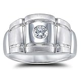 14k White Gold Men's Ring (H/I1, 0.33 ct. tw.)