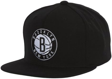 Brooklyn Nets Font Mitchell &amp; Ness Vintage Original Snapback - Black