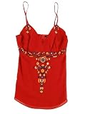 BCBG MAX AZRIA - BCBG Empire Waist Embroidered Silk Shirt