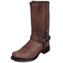FRYE Men's Heath Belted Harness Boot,Dark Brown,11.5 M