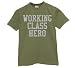 Working Class Hero - Fatigue Green - Mens Vintage T-Shirt