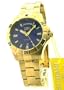 Invicta II Collection Stainless Steel Gold-tone Blue Dial Mens Watch 6964