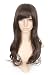 Dark Brown Wavy Long Length Anime Costume Cosplay Wig