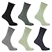 Universal Textiles Mens Stay Up Non Elastic Diabetic Socks (Pack Of 6)