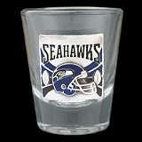 Seattle Seahawks Round Shot Glass - NFL Football Fan Shop Sports Team Merchandise