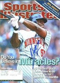 Matt Lawton autographed Sports Illustrated Magazine (Minnesota Twins)