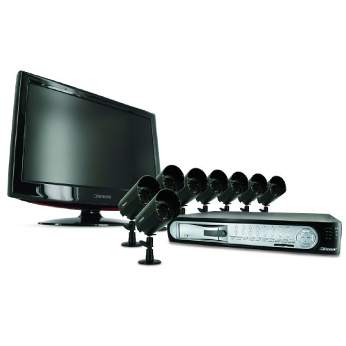 Defender SENTINEL3-004 8 High Resolution Night Vision Surveillance Cameras (Black)