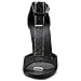 Ollio Women's Shoe Metalic Glitter Ankle Strap High Heel Dress Sandal