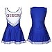 SPPRANDOM TANGDIAABBCC Aeiniwer Yifantacy Varsity College Sports School Girl Cheerleader Uniform Costume Outfit Blue XL