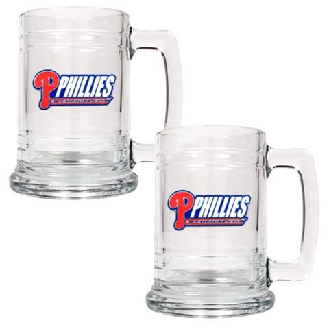 Philadelphia Phillies Set of 2 Beer Mugs