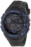 Armitron Men's 40/8240BLU Black Resin Metalic Blue Bezel Chronograph Watch