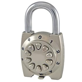 Black Dog 55158 Pushbutton Padlock, 1-1/2 Inch