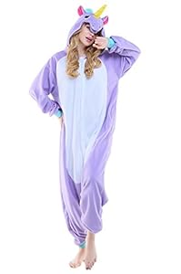 NEWCOSPLAY Purple Pegasus Unisex Adult Onesies Pajamas Cosplay Halloween Anime Costumes (M, Purple Pegasus)