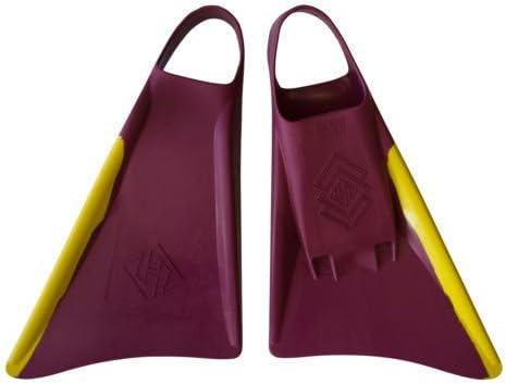 Hubboards Air Swimfins - Maroon/Yellow - L