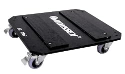Odyssey FZADP Dolly Plate With Four Swivel Casters, Two With Brakes, For Flight Zone Amp Racks