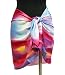 Beach Wrap Hot Pink Blue Wave Design 21"x55"