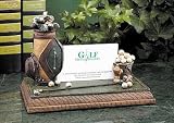 Leather Look Business Card Holder