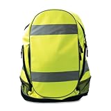 R3 Safety 993701 Back Pack, Hi-Visibility, Lime Green