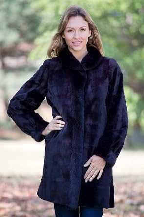 Sexy Clothes : Women's Marietta Reversible Sheared Mink Fur Coat For Sale