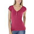 Juniors' Mossimo Supply Co. Double Henley Top - Inca Red