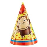 Curious George Party Hats 8ct