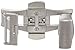 Hadley-Roma 16-mm Stainless Steel Push Button Deployant Clasp