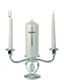 Two Trails Unity Candle Holder ONE Silver