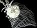 Bridal Hat and Bird Cage Veil - White