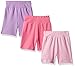 Hanes Ultimate Baby Flexy 3 Pack Adjustable Fit Knit Shorts, Purple/Pink, 0-6 Months