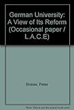 The German university-a view of its reform