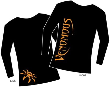 Venomous Black T-shirt - Long Sleeve - Women - 2X-Large