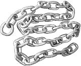 DANFORTH Galvanized Chain with Link 1/4 x 5 feet