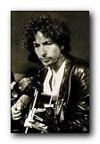 Bob Dylan Poster 24x36 Playing Guitar Folk Rock 9017