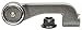 ACDelco Advantage 46A0839A Passenger Side Outer Steering Tie Rod End , Black