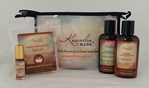 Kuumba Made Four (4) Treasures Collection Gift Set (Amber & Sandalwood)