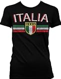 Italia Crest International Soccer Juniors T-shirt, Italy Soccer Juniors T-shirt
