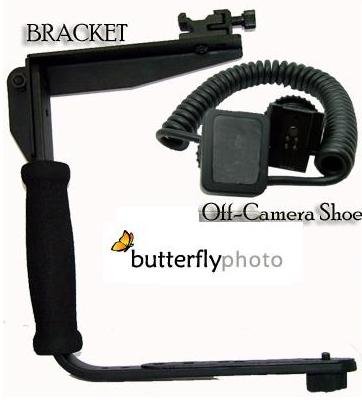 Rotating Flash Bracket Grip + I-TTL Off Camera Shoe Flash Cord FOR Nikon D200 D100 D700 D70S D80 D70 D50 D5000 D3000 D300S D90 D40 D40X D60 D3 D2H D3X D700 D300