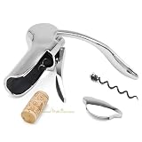 Nautilus Chrome Lever Action Corkscrew Gift Set