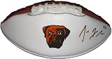 Joe Haden Autographed Cleveland Browns Logo Football W/PROOF, Picture of Joe Signing For Us. Florida Gators, National Champions